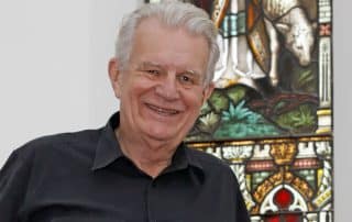 Rev. Bill Crews in Ashfield Uniting Church.