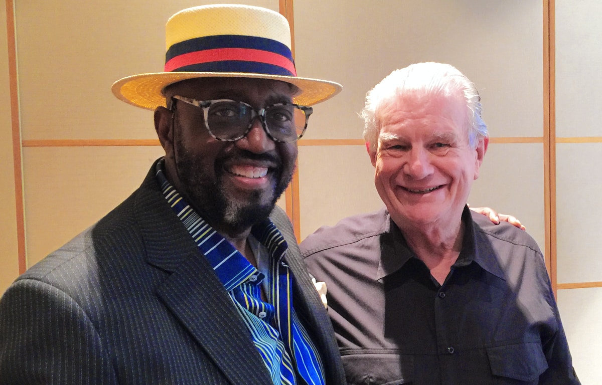 Otis Williams from the Temptations with Rev. Bill Crews.