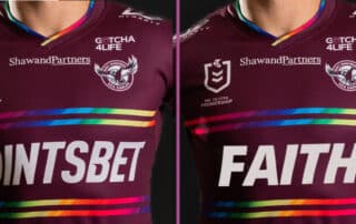 Manly pride jeresys have split the team on faith.